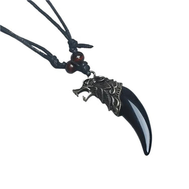 Viking Wolf Pendant Necklace